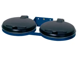 Dubbele Afvalverzamelaars Wandhouder 800x530mm 120 Liter Blauw