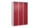 locker voor scheiding van kleding,HxBxD 1850x1200x500mm,3vak