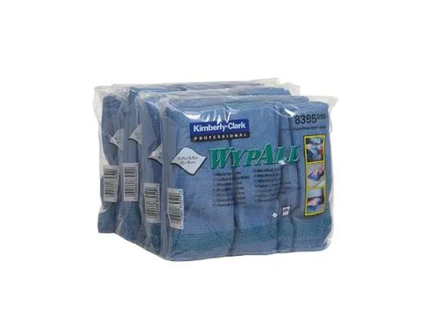 Wypall 8395 Microvezel Schoonmaakdoek 40x40cm Blauw 24 Stuks