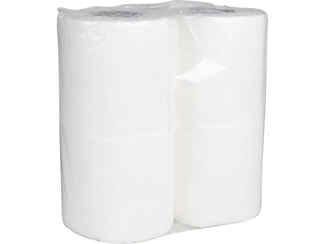 Toiletpapier 2 Laags 200 Vel Pak Van 48 Rol Wit