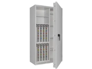 sleutelkluis,HxBxD 1550x850x420mm,800haak,legborden,romp RAL7035 - 3