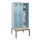 locker met bank,HxBxD 2120x900x815mm,3vak,vak B 300mm,draaigrendel