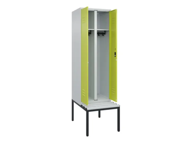 locker voor scheiding van kleding,HxBxD 2120x600x815mm,2vak