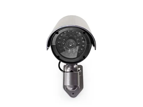 Dummy beveiligingscamera op Batterij Nedis Bullet IP44 buiten Grijs