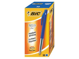 Balpen Bic M10 medium blauw - 1