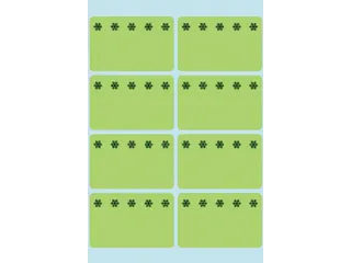 Etiket Herma 3775 26x40mm Diepvries Groen 48 stuks - 1
