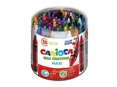 Waskrijtjes Carioca pot à 50 stuks kleuren