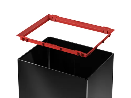 afvalbak,52l,HxBxD 763x339x260mm,romp staal zwart
