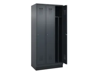 locker voor scheiding van kleding,HxBxD 1950x900x500mm,3vak - 1