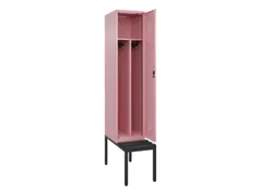 locker met bank,voor scheiding van kleding,HxBxD 2120x400x815mm,1vak
