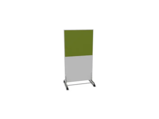 scheidingswand,HxB 1545x800mm,MP-lichtgrijs,BN7048-groen