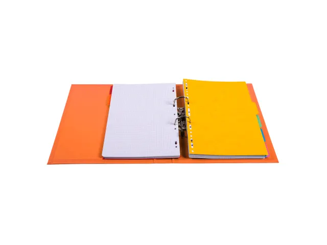 Classeur à levier PVC A4 dos de 50mm. - Orange