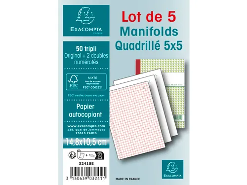 Orderboek Q5x5 14,8x 10,5cm 50bl dupli