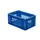 Euronorm-Stapelbak 5.5l Hxlxb 145x300x200mm Wanden Open Blauw