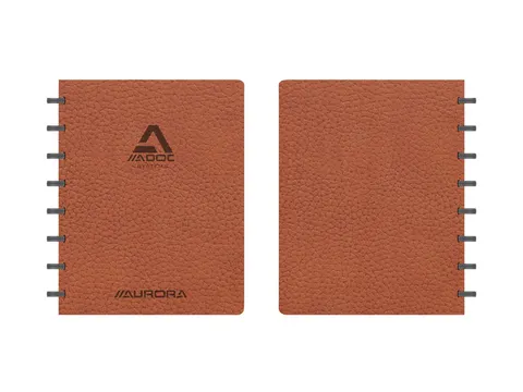 Schrift Adoc Business A5 ruit 5x5mm 144 pagina's 90gr bruin