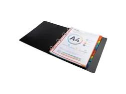 Tabbladen karton 220g 12-delig A4 maxi Assorti