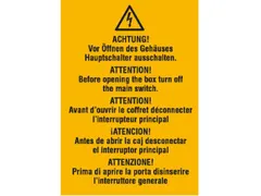 Waarschuwings-Combibord,V. Binnen/Buiten