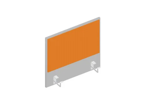baliepaneel,v. bureau,aanbouw links,B 600mm,MP-lichtgrijs,BN3005-geel