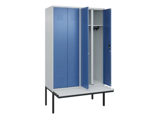 locker voor scheiding van kleding,HxBxD 2120x1200x815mm,4vak