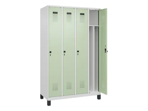 locker voor scheiding van kleding,HxBxD 1950x1200x500mm,4vak