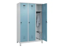 locker,HxBxD 1950x1200x500mm,3vak,vak B 400mm,draaigrendel,voeten