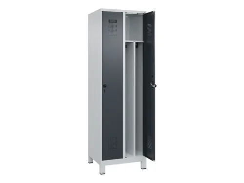 locker voor scheiding van kleding,HxBxD 1950x600x500mm,2vak