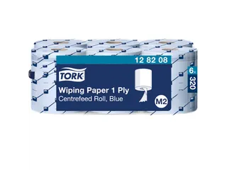 Tork 128208 M2 Wiping Poetspapier Advanced 1-laags Blauw 320m - 1