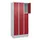 lockerkast,HxBxD 1950x900x500mm,3x3vakken,vak B 300mm,cil.-slot,sokkel