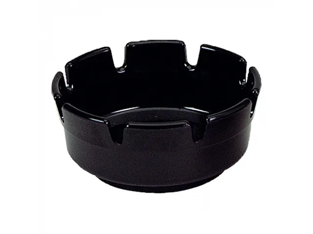 Asbak melamine 10cm zwart