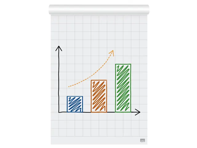 Papier pour chevalet de conférence Nobo Premium 60x85cm double face r