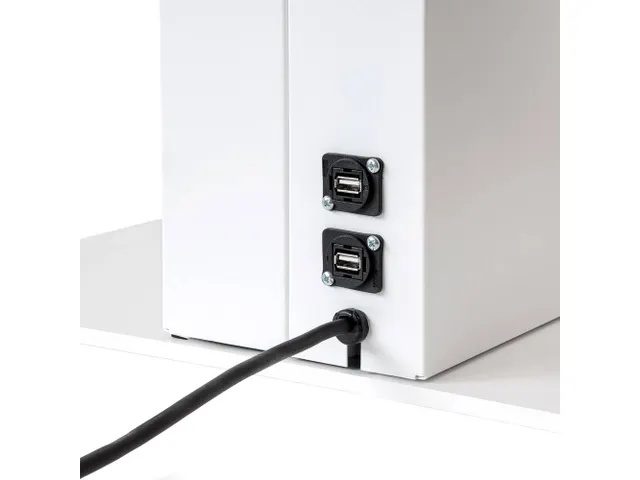 Digitale Totem Smart Line Dubbelzijdig Wit 50 inch Samsung schermen