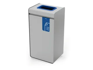 DURASORT Afvalbak sorteerunit 55L voor papier Grijs Blauw - 1