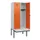 locker met bank,HxBxD 1950x800x815mm,2vak,vak B 400mm,draaigrendel