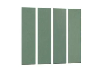 Akoestische PET-vilt wandtegels 30x120cm Petrol Groen 4 Stuks - 1