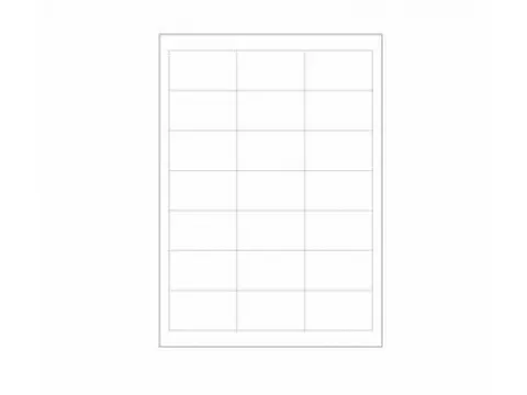 Etiketten volledig oplosbaar op A4 vel 100x21 stuks