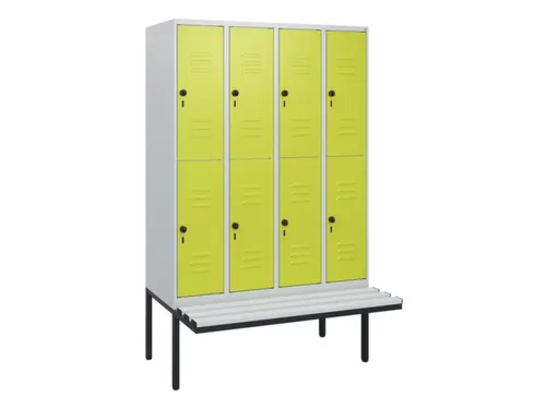Dubbeldekse dekenkist,HxBxD 1950x1200x815mm,4x2vak.,vak B 300mm