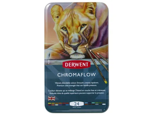 Kleurpotloden Derwent Chromaflow set à 24 kleuren