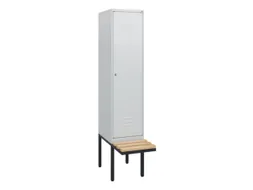 locker met bank,HxBxD 1950x400x815mm,1vak,vak B 400mm,cil.-slot