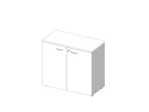 Kantoorkast Romp Aluminium Front Wit bxdxh 900x450x815mm