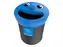 Afvalbak Smiley Face Bin 52 Liter Paper Zwart Blauw