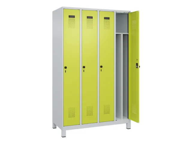 locker voor scheiding van kleding,HxBxD 1950x1200x500mm,4vak
