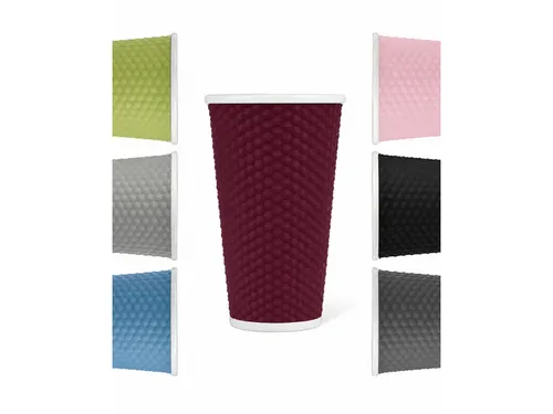 Beker porselein Les Artistes Paris 450ml met siliconen grip Rood