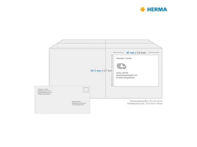 HERMA 4280 Premium etiketten A4 97x67,7mm Wit 800 stuks