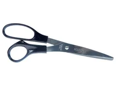 schaar Inox 21 cm, voor rechtshandigen, zwart