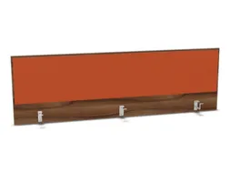 opzetpaneel bureau aanbouw achter NP-tiepolo nut BN3012-oranje 1800mm
