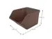 Sigma Home sorteer unit 45L bruin - 49,3x38,8x29,8cm