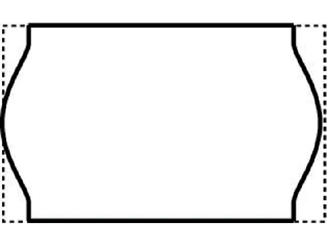 Prijsetiket 16x26mm Open-Data S14/Sato Judo afneembaar wit