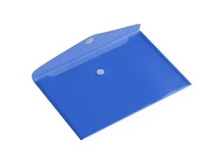 Enveloptas Europel A5 250x180mm dwars transparant blauw - 1
