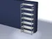 rayonnage modulaire,rayonnage départ,HxlxP 3000x1360x535mm