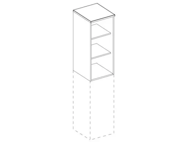 rayonnage de bureau,élément superposable,HxlxP 740x400x445mm,NE-éra